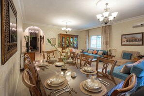 Dining - Elegant 2BR Family Oasis with Lush Private Garden (Amman)