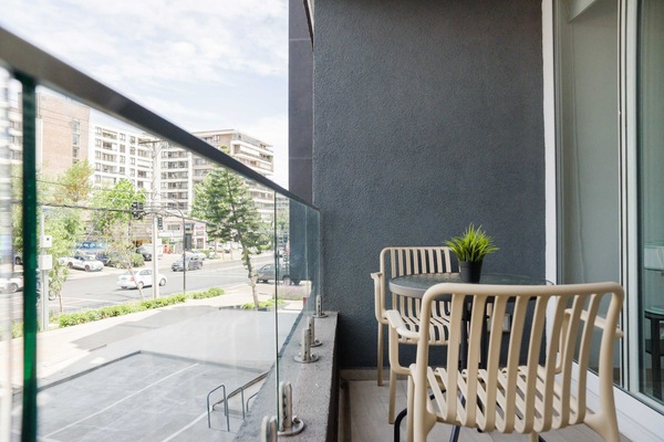 Enjoy city views from your private balcony, perfect for sipping coffee or evening relaxation.