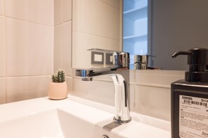 Shower, hair dryer