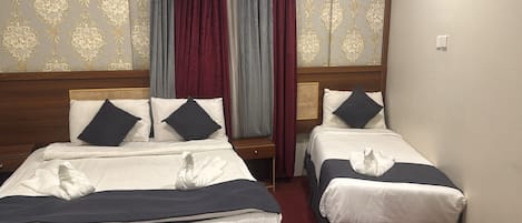 Peralatan tempat tidur premium, langsir/tirai gelap terus, kalis bunyi