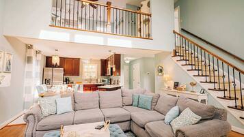 Televisión, chimenea