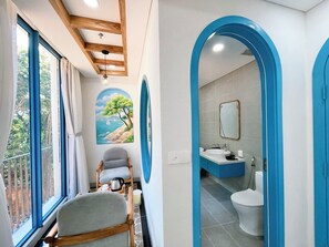 Habitació doble panoràmica, no fumadors, aire condicionat | Cortines opaques, wifi gratuïta i roba de llit