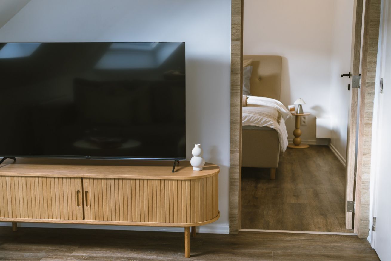 1 غرفة نوم وملاءات أسرّة