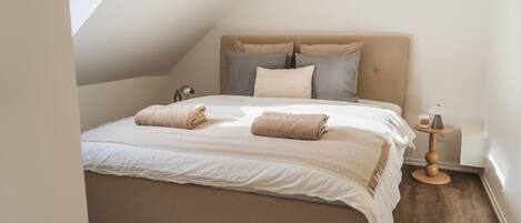 1 غرفة نوم وملاءات أسرّة