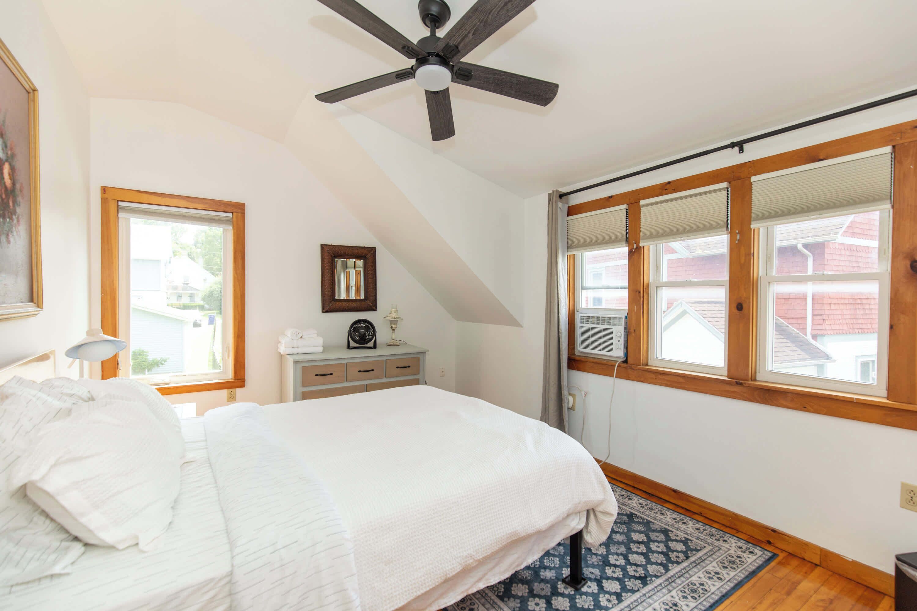 2 bedrooms, iron/ironing board, travel crib, WiFi