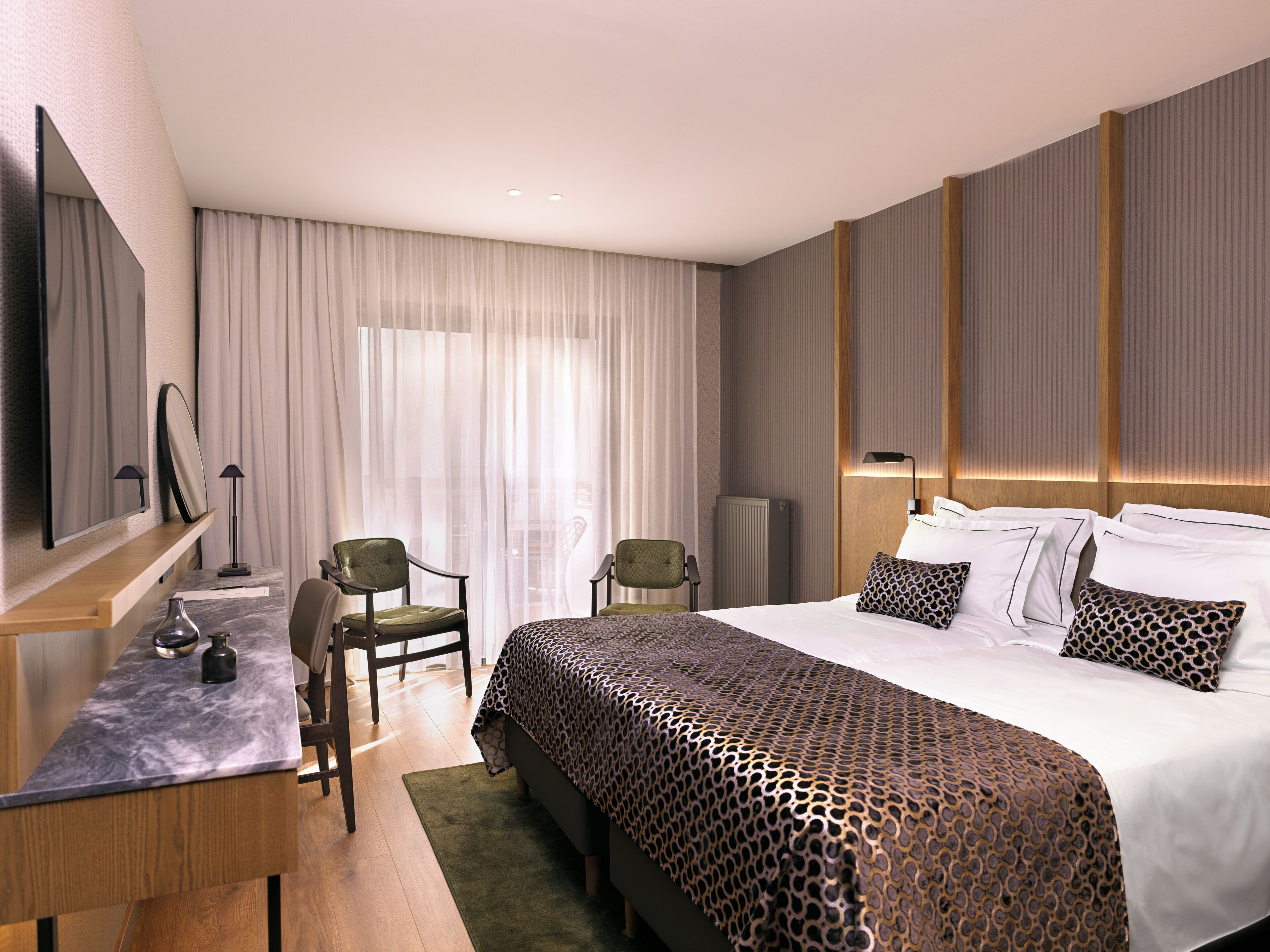 Superior Pool View Room | In-room safe, desk, laptop workspace, soundproofing