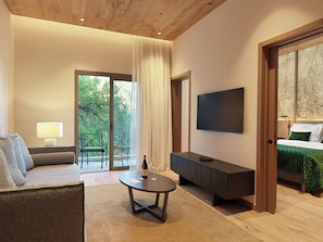 Junior Suite Pool View | In-room safe, desk, laptop workspace, soundproofing - Pendeli Resort (Platres)