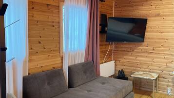 Familie huisje, uitzicht op oceaan | Woonruimte