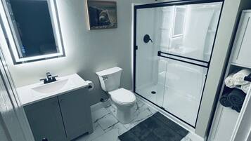 Towels, soap, toilet paper