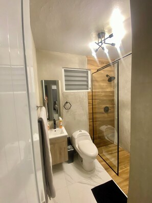 Towels, soap, toilet paper