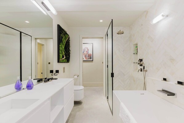 Shower, hair dryer