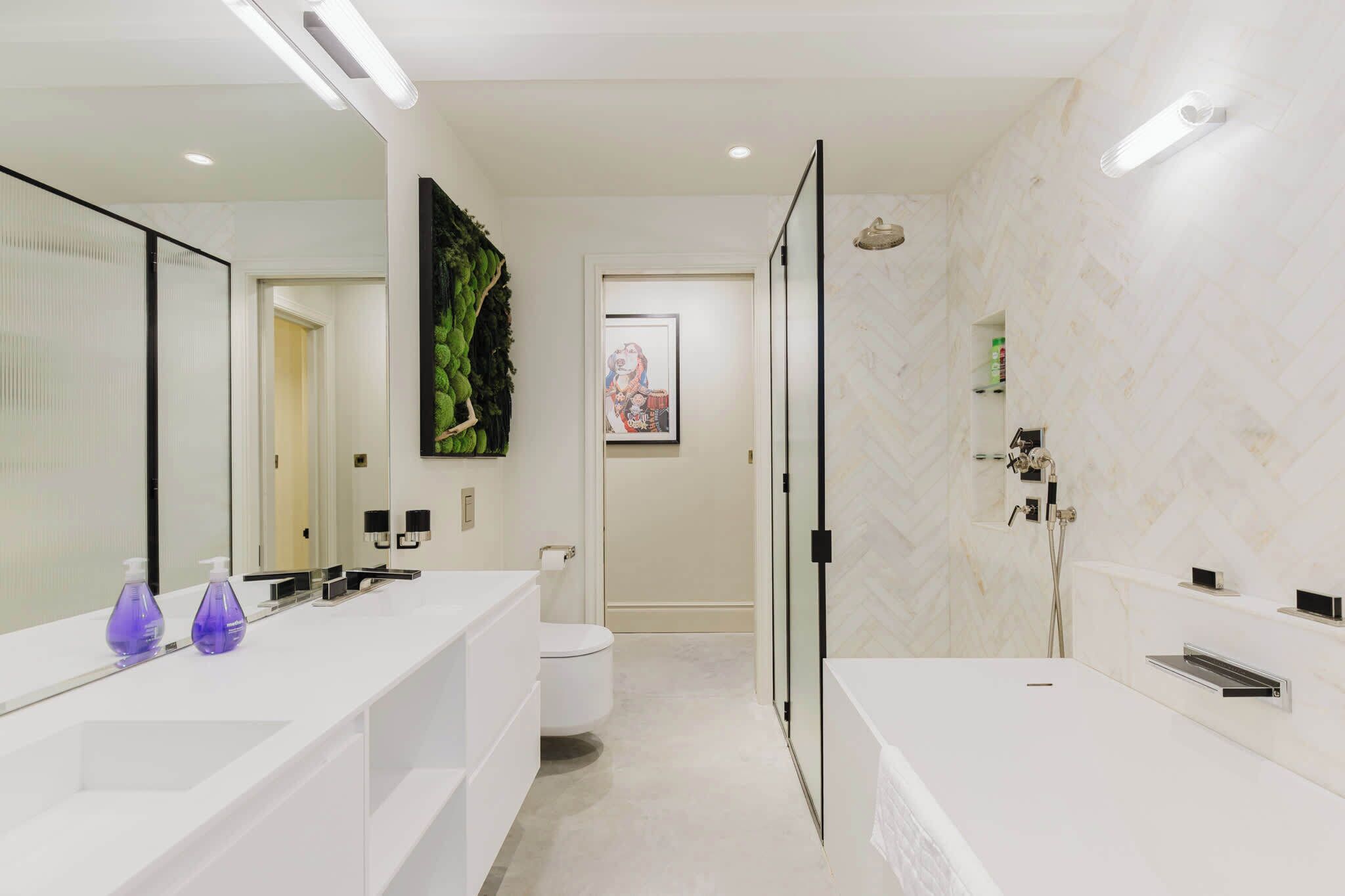 Shower, hair dryer