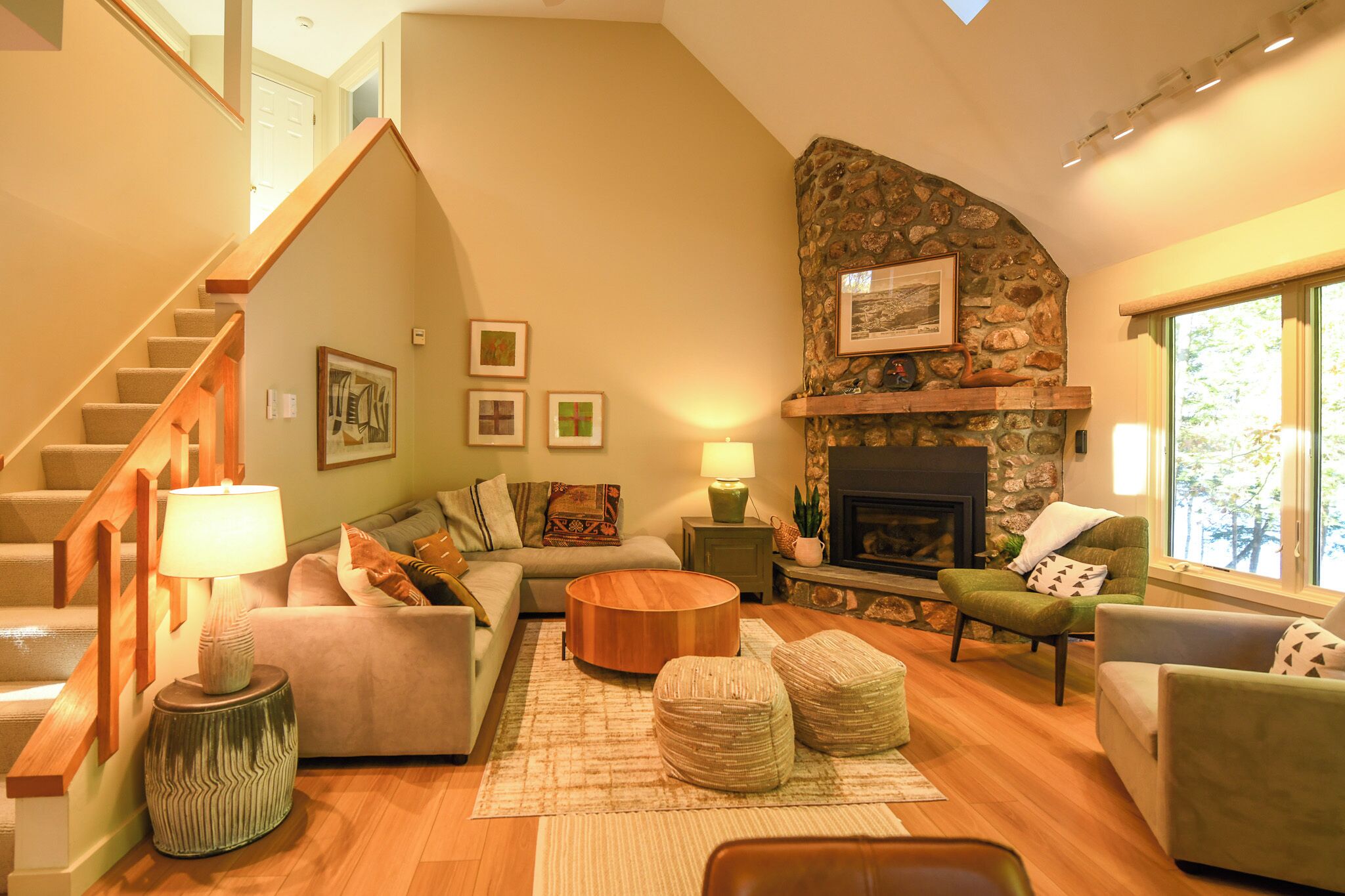 TV connectée, cheminée