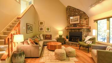 TV connectée, cheminée