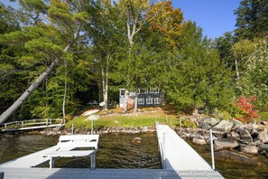 Property grounds - Cozy Long Lake Cottage with Private Waterfront and Sunset Views (Harrison)