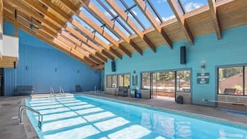 Indoor pool, a heated pool