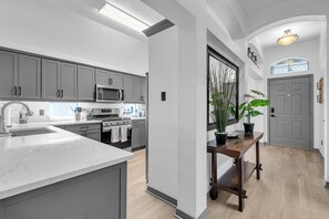 House, 3 Bedrooms | Private kitchen - Relaxing College Station Retreat With Hot Tub 3 Bedroom Home (College Station)