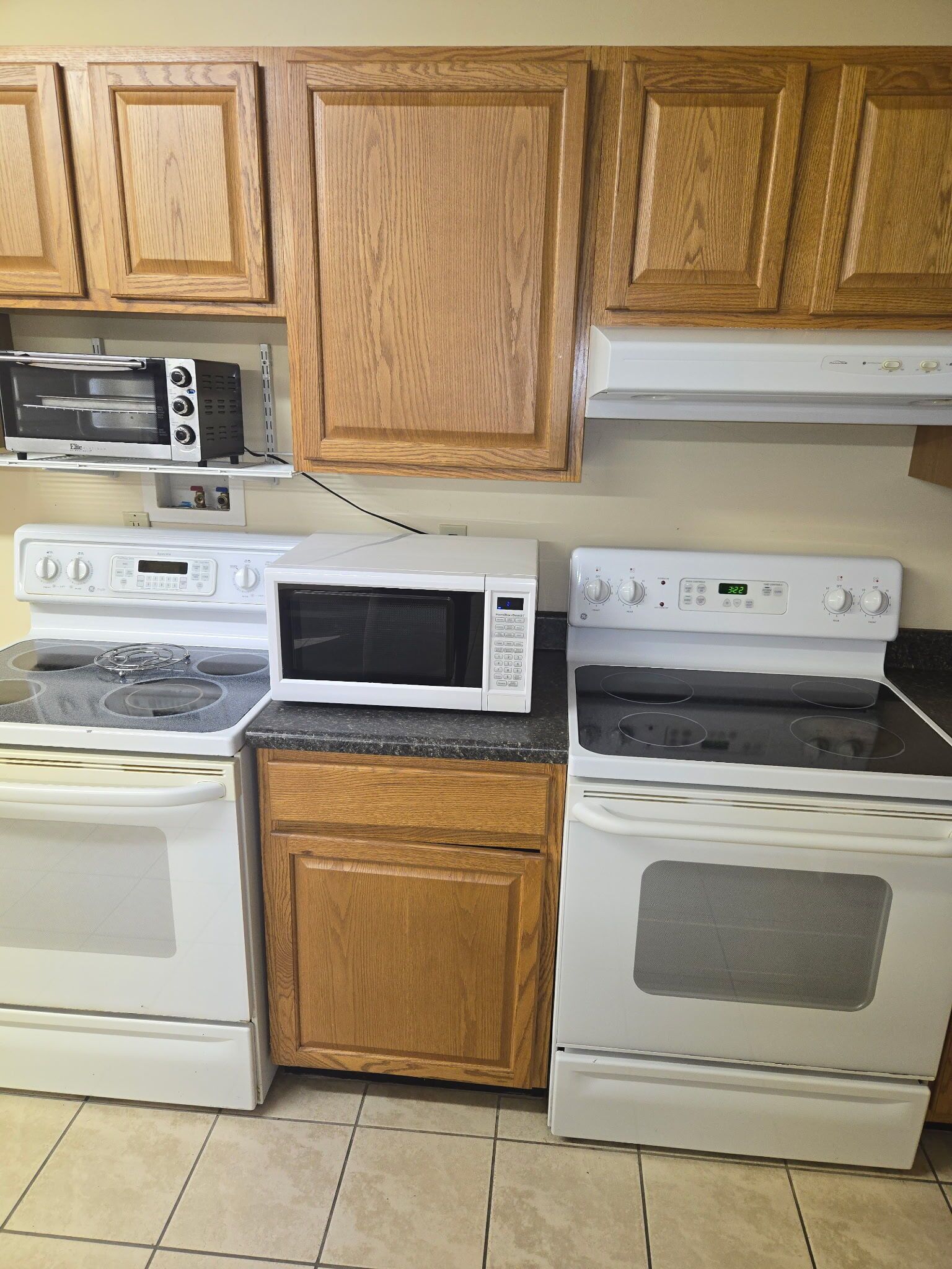 Microwave, oven, stovetop