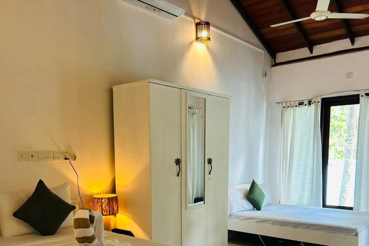 Firemannsrom, hageutsikt | Wi-fi (inkludert) og sengetøy