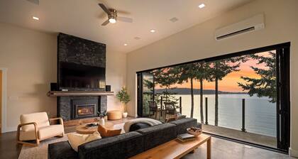 Lummi Bay Overlook by Gather: Bayview Home w/ Hot Tub, Firepit & EV Charger