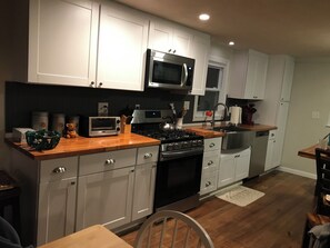 Microwave, oven, stovetop, dishwasher