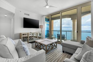 Smart TV - Percy's Paradise | 2BR Portofino Condo 🌊 Balcony Views, Spa + Resort Access (Pensacola Beach)