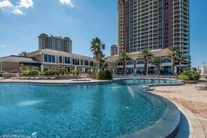 Indoor pool, a heated pool - Percy's Paradise | 2BR Portofino Condo 🌊 Balcony Views, Spa + Resort Access (Pensacola Beach)