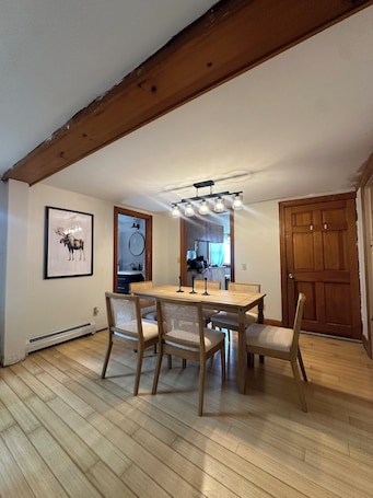 Dining. Rustic 4-bedroom house in university town of Northfield. Centrally located.
