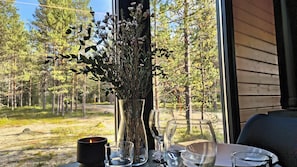 Nhà gỗ Superior, sân hiên, quang cảnh thung lũng | Khu phòng khách