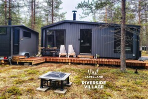 Nhà gỗ Superior, sân hiên, quang cảnh thung lũng | Hiên