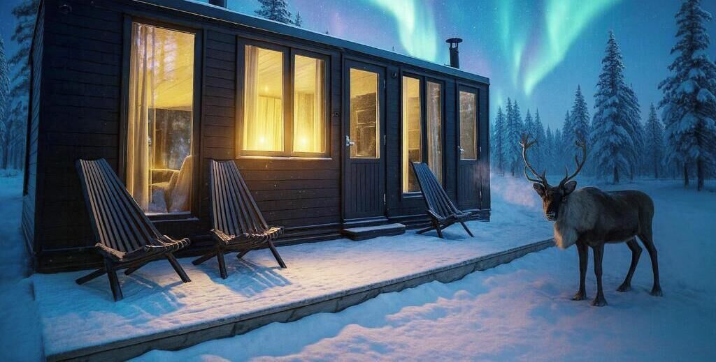 Cabaña Confort, 1 cama matrimonial y sofá cama | Terraza o patio