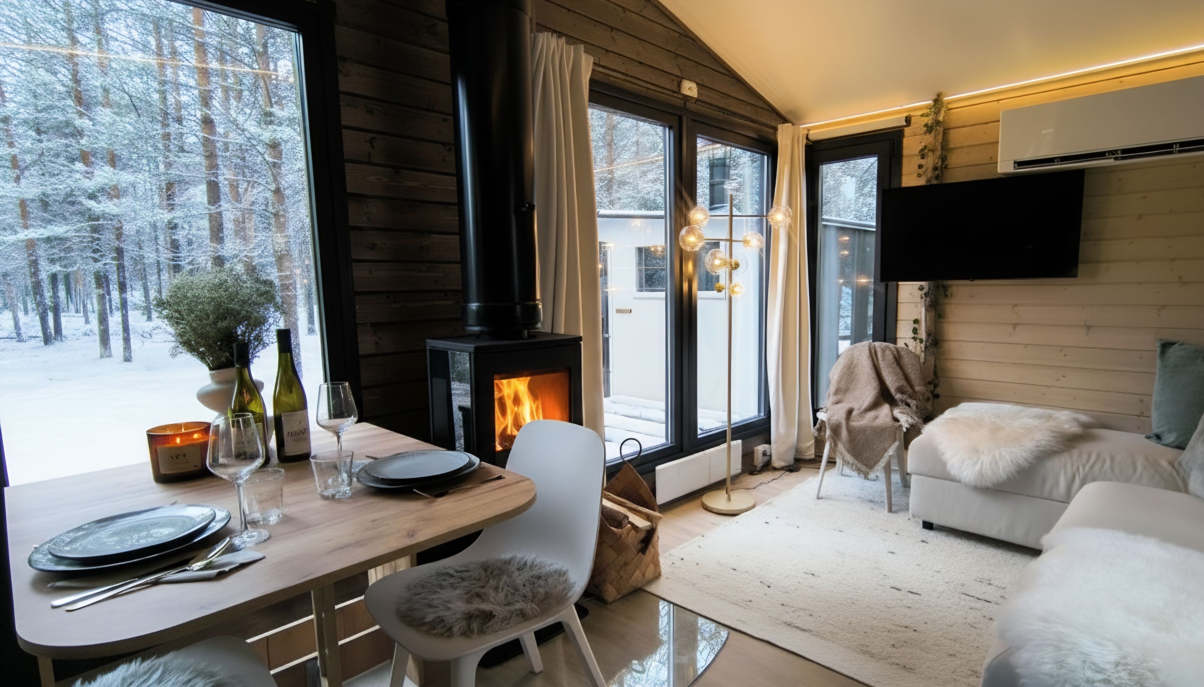 Superior Chalet, Patio, Valley View | Individually decorated, individually furnished, desk, laptop workspace