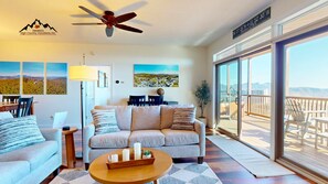 TV, fireplace, printers