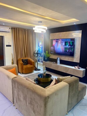 Interior - ChiChi’s Pad…
Newly built 3-bedroom apartment in enchanting Lagos with AC