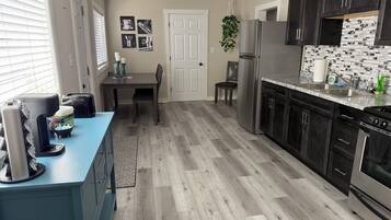 Microwave, oven, stovetop, paper towels