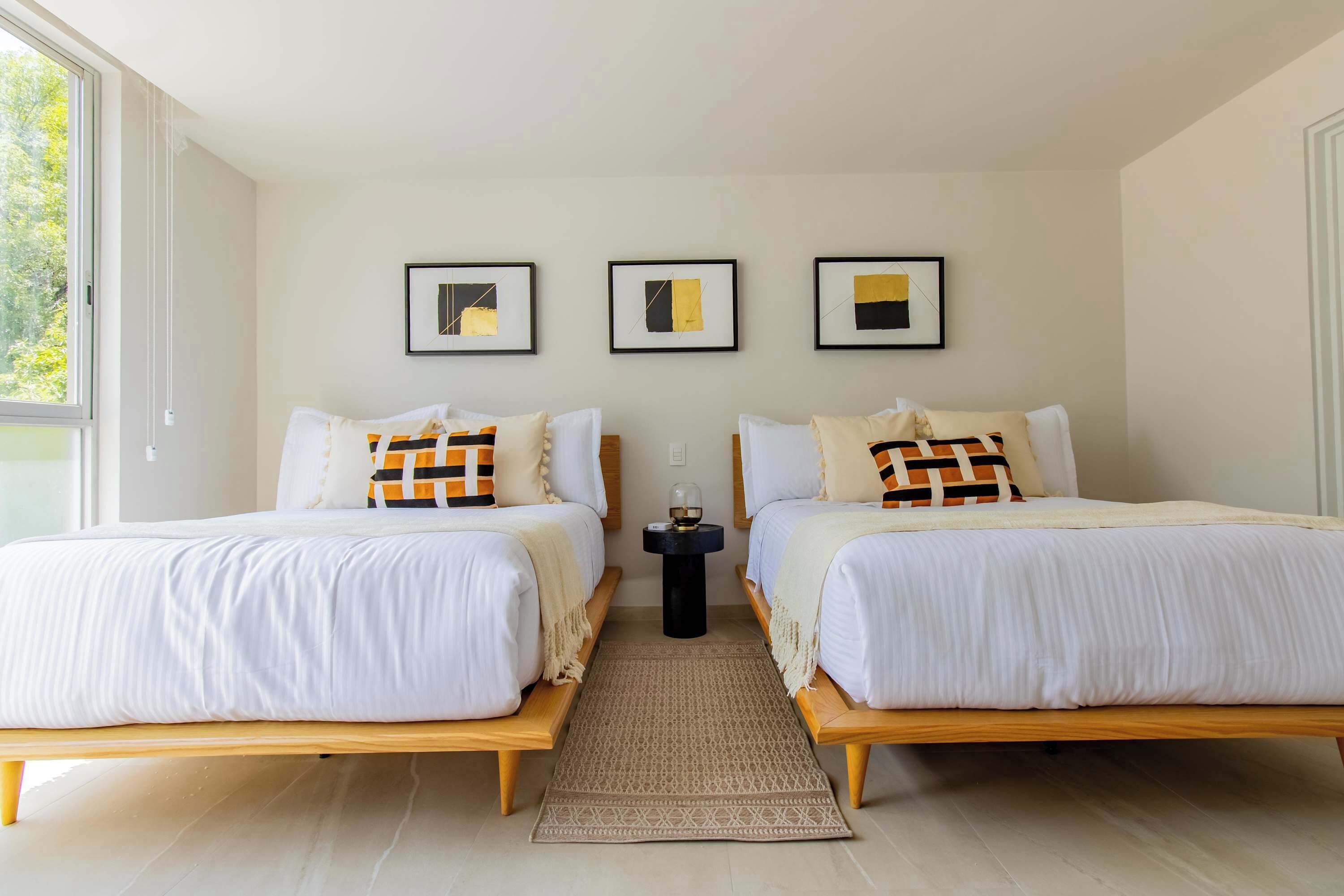 Luxury Apartment, 2 Bedrooms, City View | In-room safe, desk, laptop workspace, blackout drapes