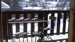 Outdoor dining - 3rd floor, balcony, tv, ski locker, 39m², Valloire (Valloire)