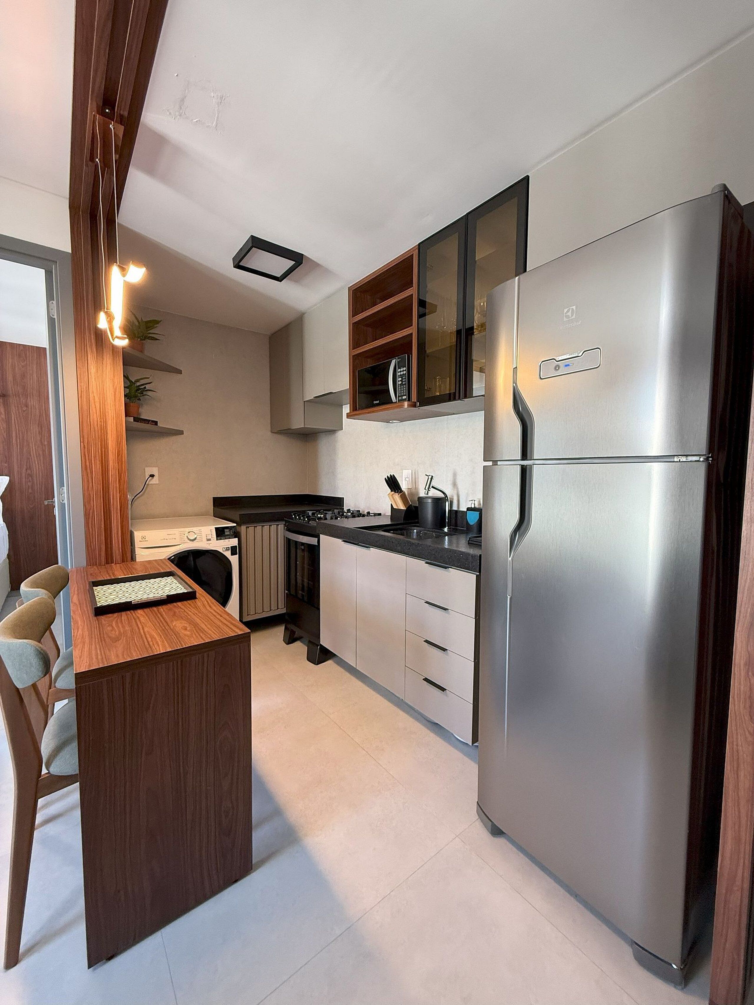 Apartamento | Cozinha privada | Cafeteira/chaleira, torradeira, liquidificador