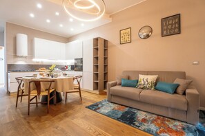 Living area - [Downtown] Senyum large apartment • A/C (Piombino)