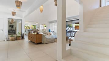 Ferienhaus, Meerblick | Wohnbereich