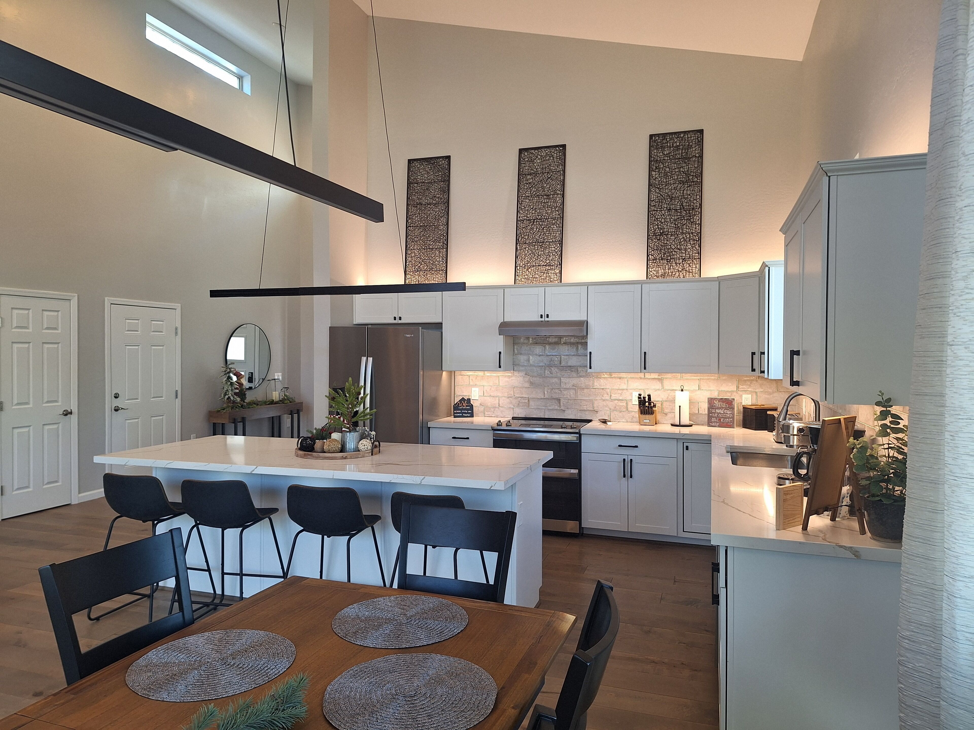 Microwave, stovetop, dishwasher