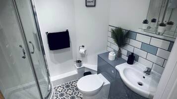 Towels, soap, toilet paper