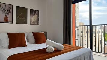 Apartemen | Meja kerja, ruang kerja ramah laptop, dan Wi-Fi gratis