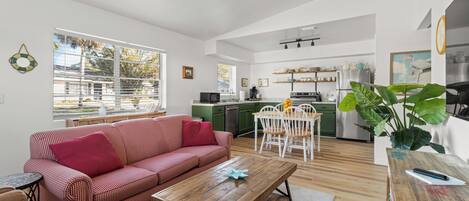 House, 2 Bedrooms | Living area | 50-inch Smart TV with digital channels, streaming services