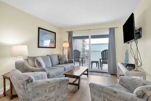 TV - Beachside Comfort | Steps to Sand + Heated Pool (Gulf Shores)