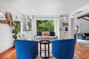 Interior - Coastal creekside family-friendly retreat: walkable, pool, spa, campfire (Soquel)