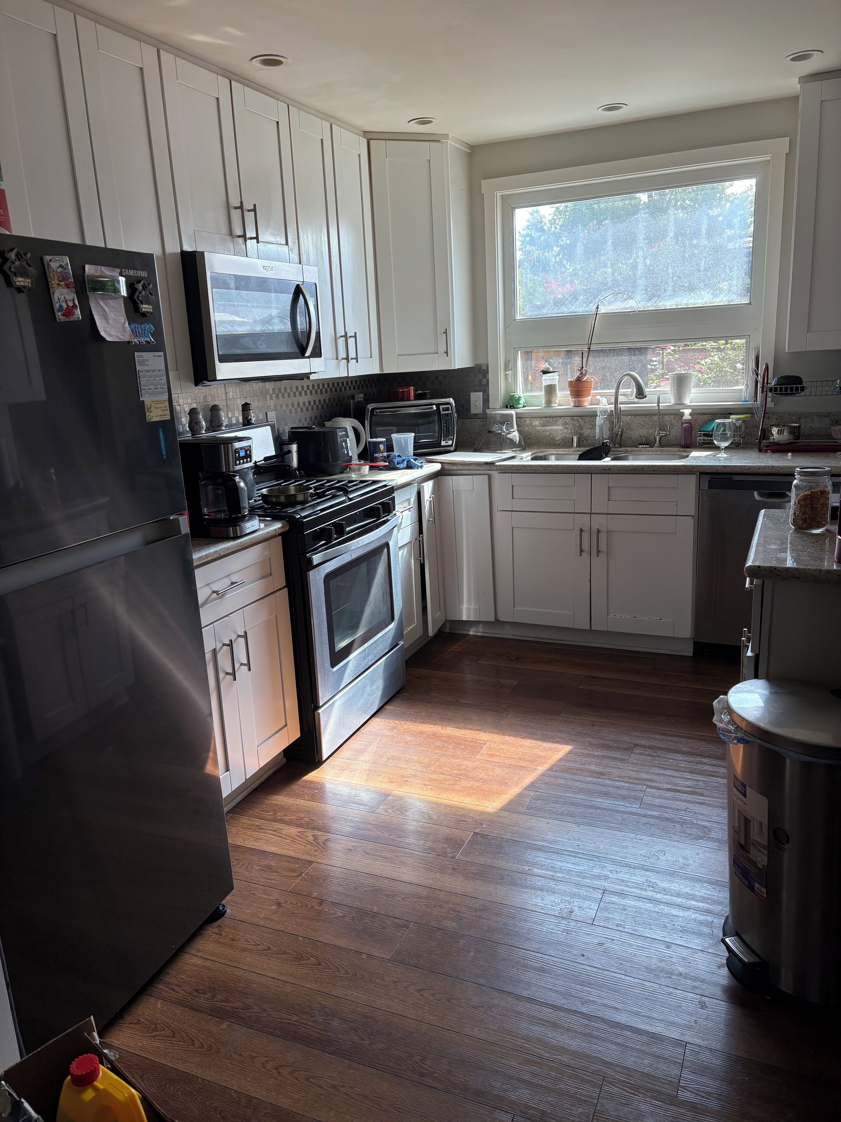 Microwave, oven, stovetop, dishwasher