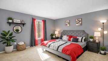 3 間睡房、書桌、熨斗/熨衫板、免費 Wi-Fi