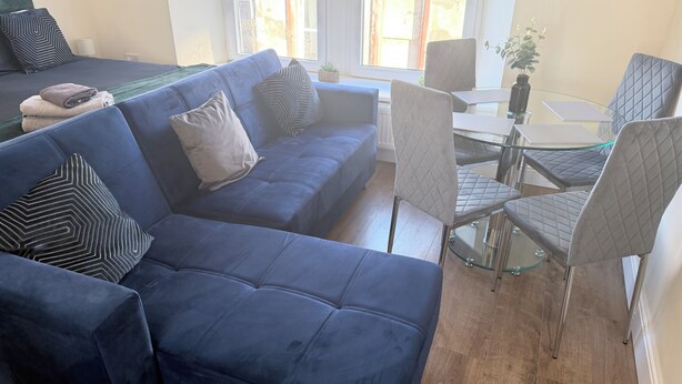 Apartment, 1 Bedroom, City View | Living room