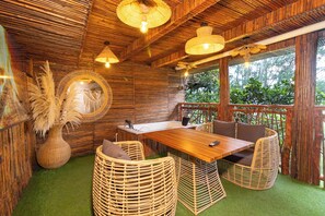 Superior-Doppelzimmer, Bergblick | Terrasse/Patio